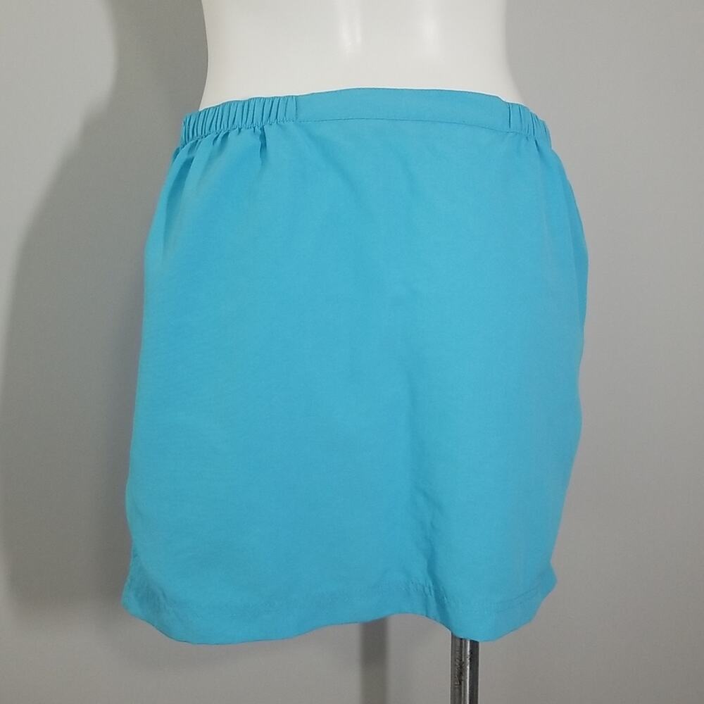 L.L. Bean Women’s Aqua Blue Nylon Hiking Skirt Size Small Athleisure - Picture 2 of 5